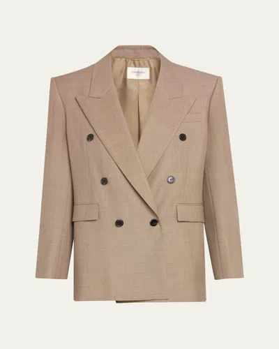 Saint Laurent Wool Doublebreasted Jacket