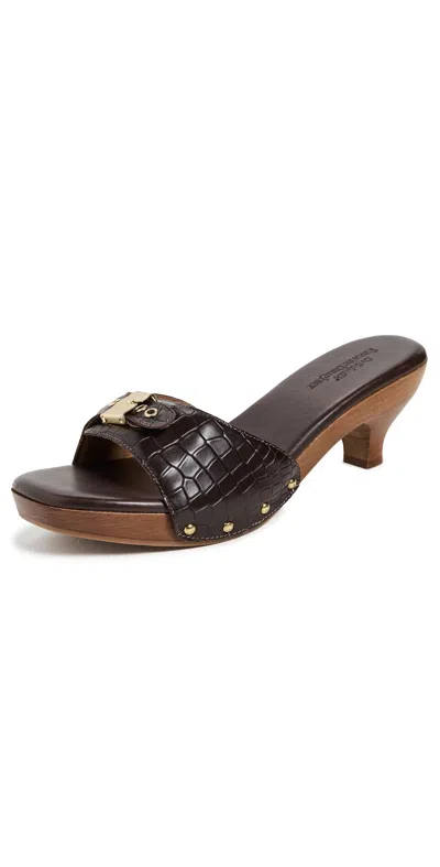 Dr. Scholl's X Favorite Daughter Heartbreak Kitten Heel Sandal In Brown