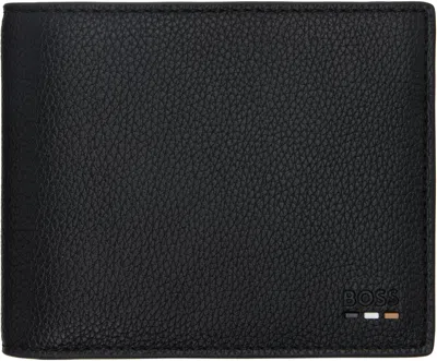 Hugo Boss Black Grained Faux-leather Trifold Wallet