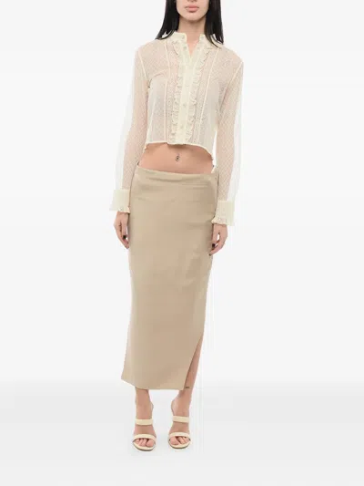 Givenchy Silk Asymmetric Skirt