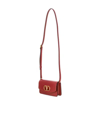 Valentino Garavani Red Leather Crossbody Bag