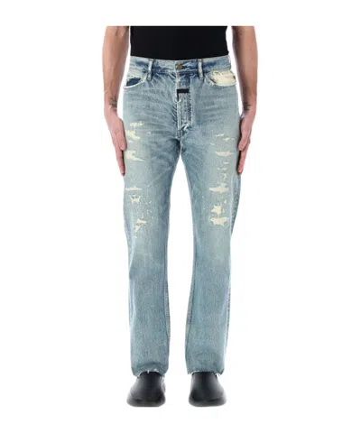 Fear Of God 5 Pocket Straight Leg In Blue