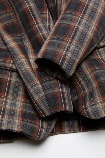 Acne Studios Checked Blazer In Gray