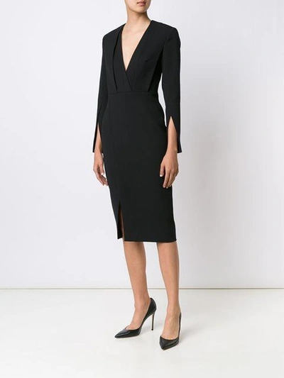 Shop Protagonist V-neck Dress - Black