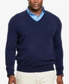 POLO RALPH LAUREN Polo Ralph Lauren Men&#039;s Big &amp; Tall Merino Wool V-Neck Sweater