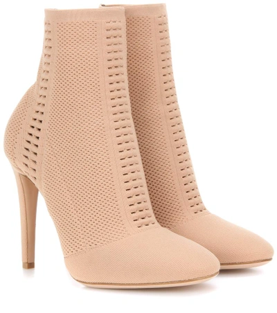 Gianvito Rossi Exclusive To Mytheresa.com - Vires Knitted Ankle Boots In Praliee