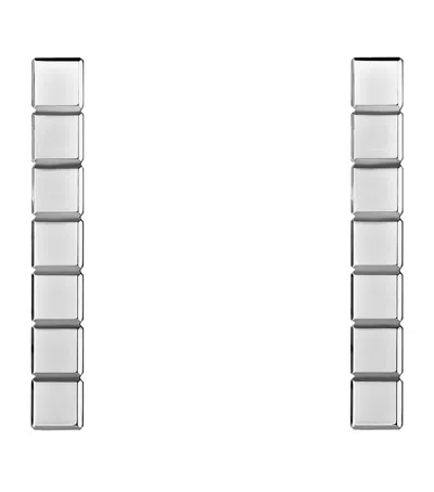 Chopard White Gold Ice Cube Earrings
