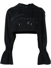 KENZO 'Signature' cropped hoodie,DRYCLEANONLY