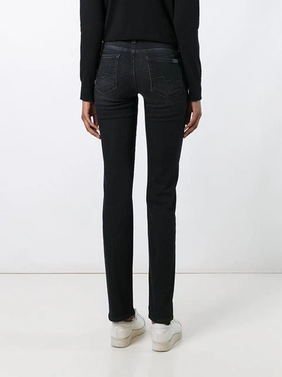 Shop 7 For All Mankind 'roxanne' Skinny Jeans - Black