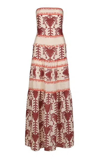 Johanna Ortiz Another Chance Tiered Printed Dress