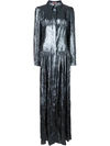 LANVIN shirt collar pleated dress,DRYCLEANONLY