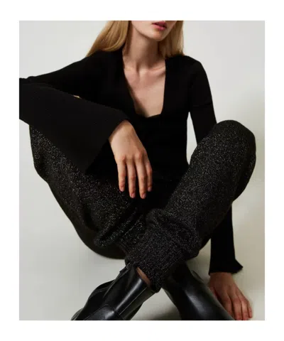 Twinset Twin-set Luxurious Wool-cashmere Blend Trousers