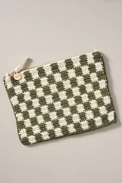 Clare V Woven Flat Clutch