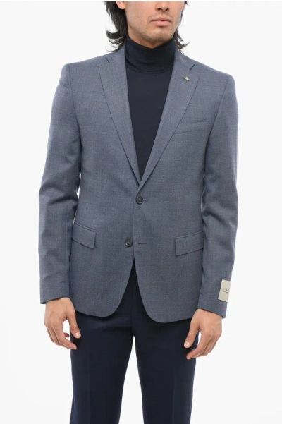 Corneliani Cc Collection Virgin Wool Reset Blazer With Flap Pockets