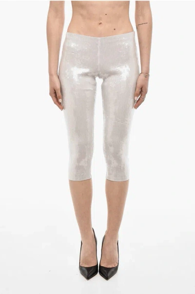 Dsquared2 3/4 Leggings With Allover Sequins