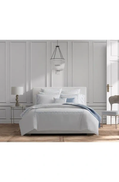 Matouk Feather Embroidered Duvet Cover