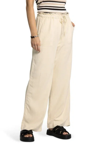 Thread & Supply Arcadia Drawstring Wide Pants In White