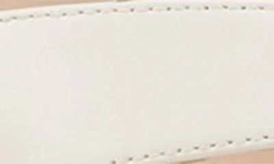 Stuart Weitzman 35mm Rio Sleek Patent Leather Thong Sandals In White