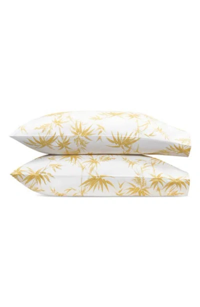 Matouk Dominique Bamboo Print Set Of 2 500 Thread Count Pillowcases