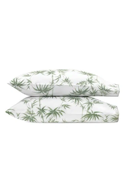 Matouk Dominique Bamboo Print Set Of 2 500 Thread Count Pillowcases