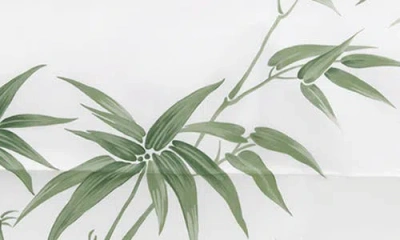 Matouk Dominique Bamboo Print Set Of 2 500 Thread Count Pillowcases