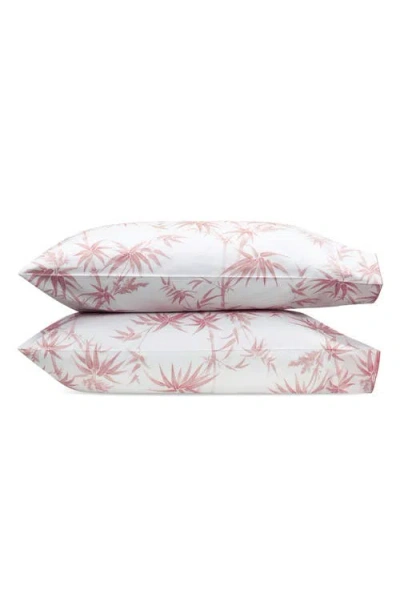 Matouk Dominique Bamboo Print Set Of 2 500 Thread Count Pillowcases