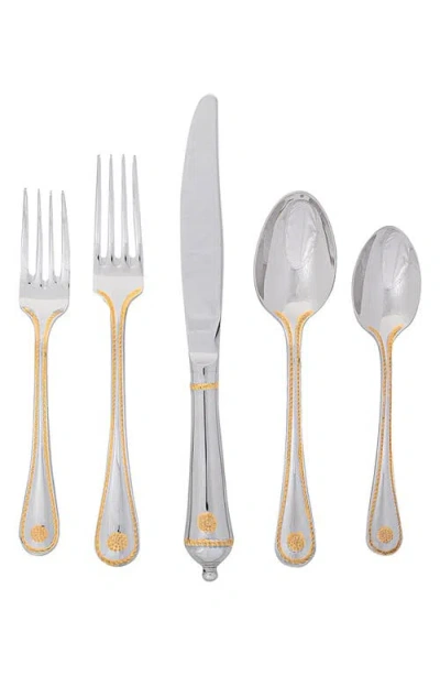 Juliska Berry And Thread 20 Piece Flatware Set, Polished With Gold