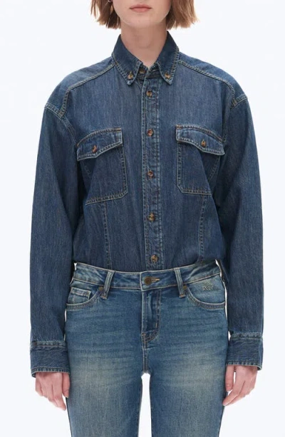 Bayeas Oversize Denim Button-up Shirt