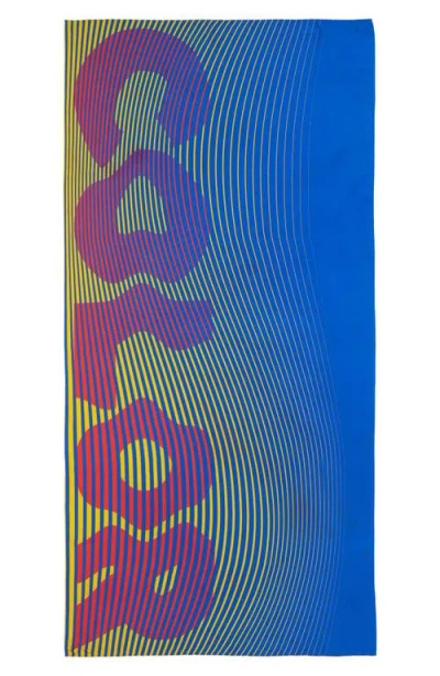 Lack Of Color Color Print Long Scarf