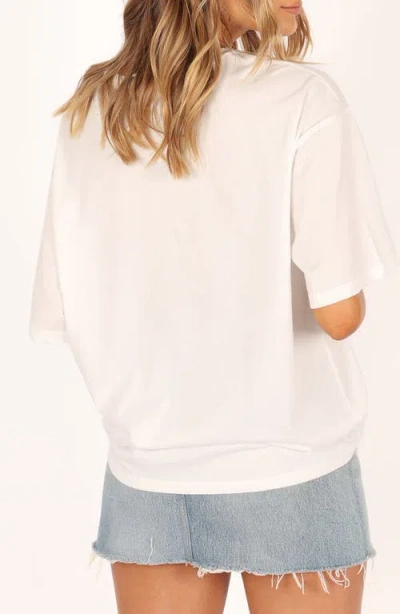 Petal And Pup Petal & Pup Positano Oversize Cotton Graphic T-shirt In White