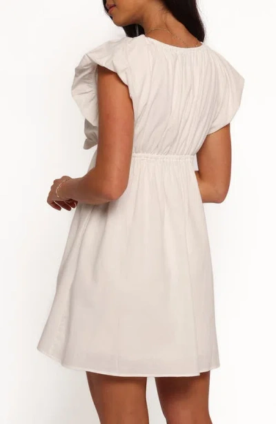 Petal And Pup Petal & Pup Kathy Cotton & Linen Babydoll Minidress In White