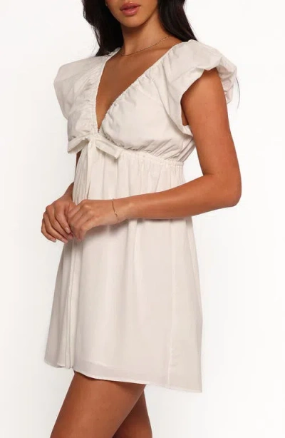 Petal And Pup Petal & Pup Kathy Cotton & Linen Babydoll Minidress In White