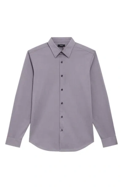 Theory Sylvain Nd Structure Knit Button-up Shirt