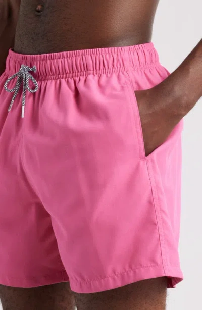 Boardies Solid Swim Trunks In Pink