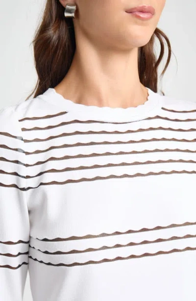 Misook Scalloped Trim Tunic