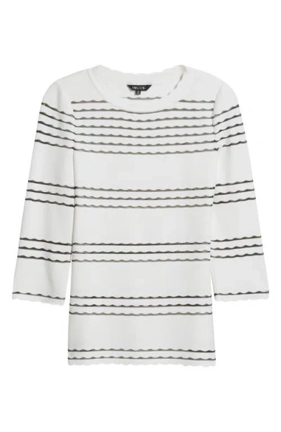 Misook Scalloped Trim Tunic