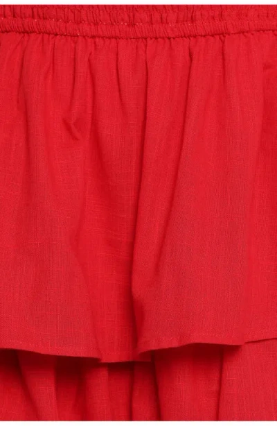 Petal And Pup Petal & Pup Arcadia Strapless Maxi Sundress In Red