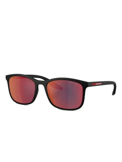 Prada Linea Rossa Pra08s Rectangular Sunglasses In Multi