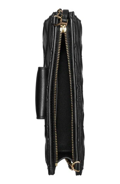 Tory Burch Mini Fleming Soft Quilted Leather Wallet On A Chain