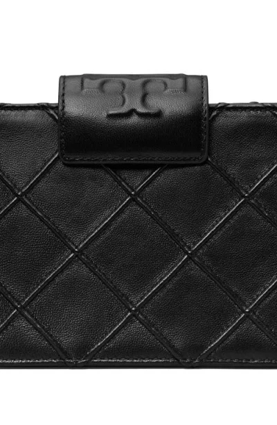 Tory Burch Mini Fleming Soft Quilted Leather Wallet On A Chain