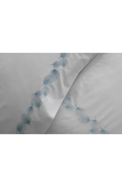 Matouk Feather Set Of 2 Embroidered 1,000 Thread Count Pillowcases