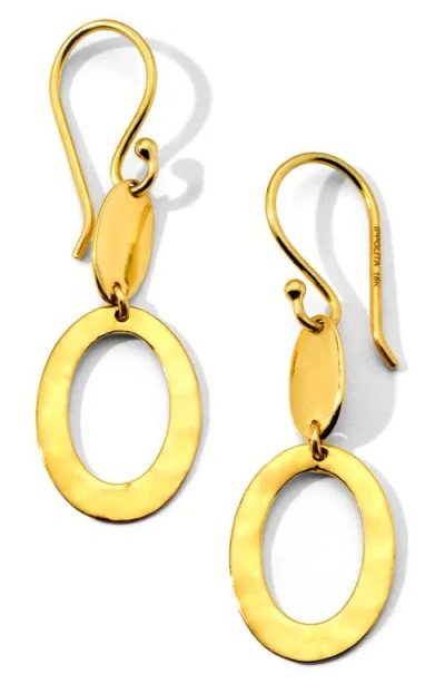 Ippolita 18k Yellow Gold Classico Mix Textured Open Drop Earrings