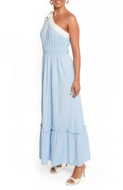 Petal And Pup Petal & Pup Gilda One-shoulder Maxi Dress In Multi