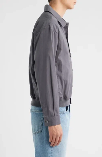 Frame Blouson Cotton Jacket In Gray