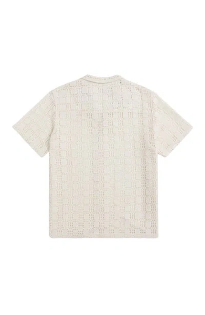 Auto-reply™ Alex Raschel Square Knit Camp Shirt