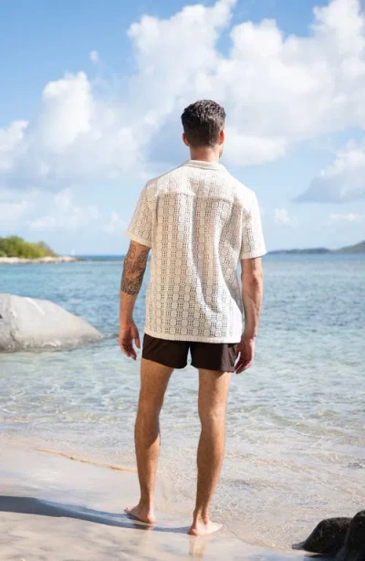 Auto-reply™ Alex Raschel Square Knit Camp Shirt