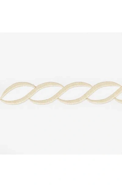 Matouk Classic Chain Cotton Percale Duvet Cover
