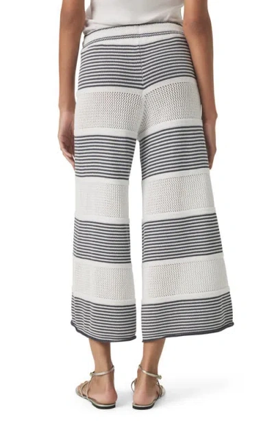 Splendid Ronnie Stripe Cotton Crop Sweater Knit Pants