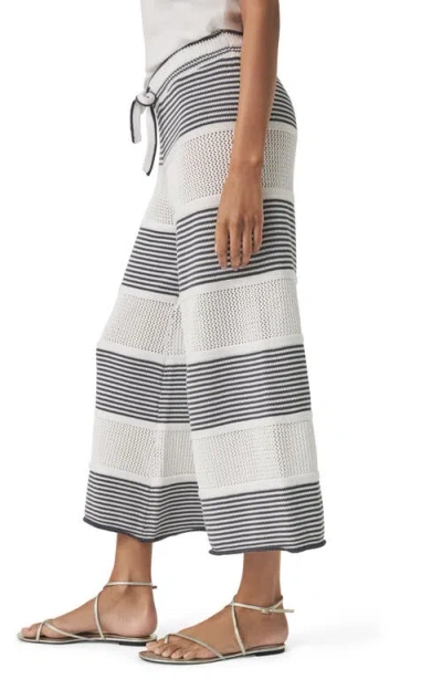 Splendid Ronnie Stripe Cotton Crop Sweater Knit Pants