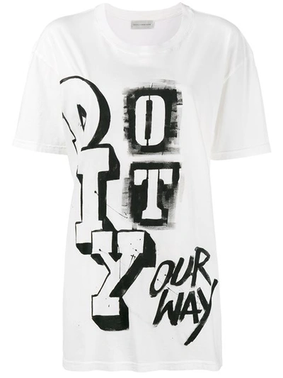 Faith Connexion Do It Your Way Print T-shirt In White